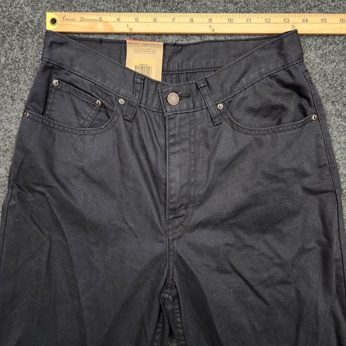 Levi's Women's Size 27x30 Black High Waisted Mom Jeans Tapered Leg Pants NEW - Afbeelding 5 van 12