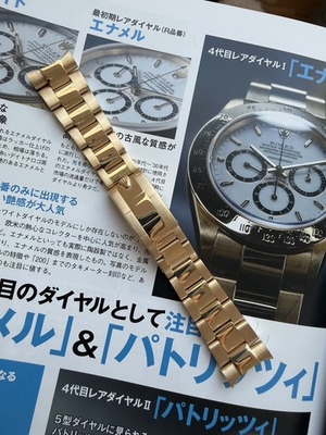 #ad 1988 Rolex Gold Daytona 18kt Bracelet 78668 103 Endlinks 16528 $15500.00