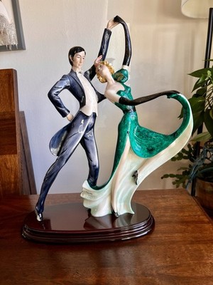 A. Santini Ballroom Tango Dancers 21'' Sculpture, Numbered, Limited Edition