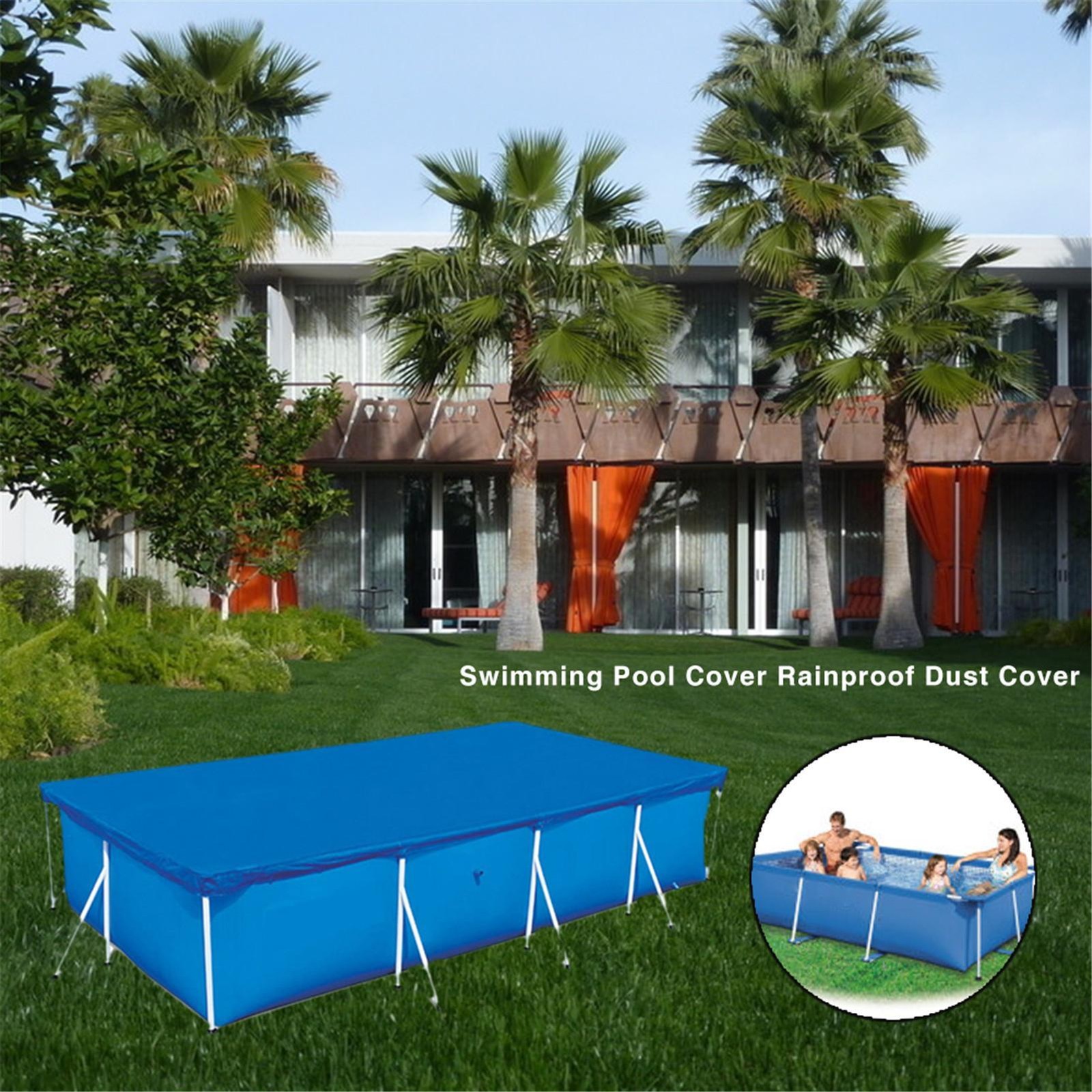 Pool Cover Thick Dustproof Rainproof Swimming Pool Cover Protector For Garden Ou