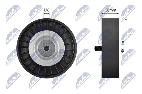 NTY Umlenkrolle Keilriemen RNK-AU-035 FüR Audi A4 B6 8E2 B7 8EC Avant 8ED 8E5 B5-image