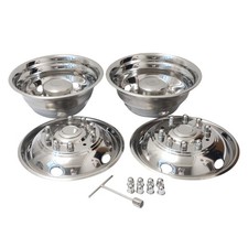 Jesonn 19.5 Inch 10 Lugs 5 Hand Holes Polished Stainless Steel Wheel Simulato... Jesonn 19.5 Inch 10 Lugs 5 Hand Holes Polished Stainless Steel Wheel Simulato...