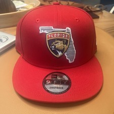 New Era Florida Panthers 9FIFTY Hat SnapBack Red Men s OSFM