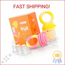 NatureBond Baby Food Feeder/Fruit Feeder Pacifier Nibbler 2 Pack - Infant Teet