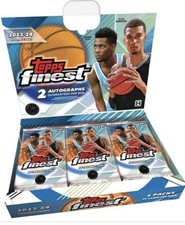 2023/24 TOPPS FINEST BASKETBALL HOBBY BOX WEMBY ROOKIE YEAR! QTY 2!