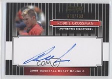 2008 Razor Signature Series Black 49/199 Robbie Grossman #176 Auto 1u6