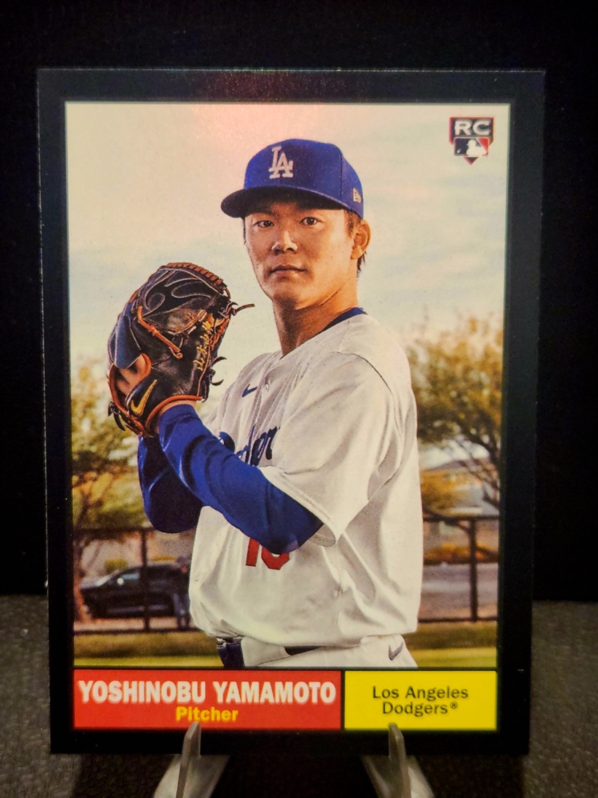 2024 Topps Archives - 1961 Topps Yoshinobu Yamamoto #61 Black Foilboard (RC)