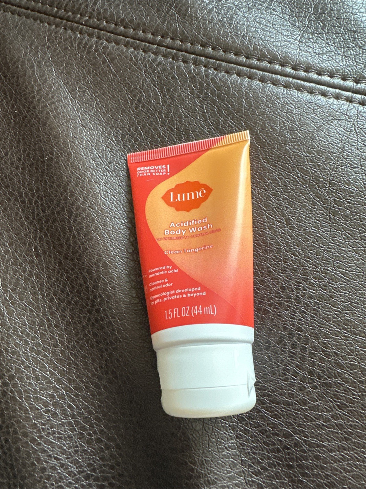 Lume Acidified Body Wash CLEAN TANGERINE 1.5 oz - TRAVEL size