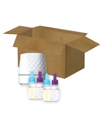 Febreze Plug Scent Booster Starter Kit, Continuous Scent Device 2 Downy Calm