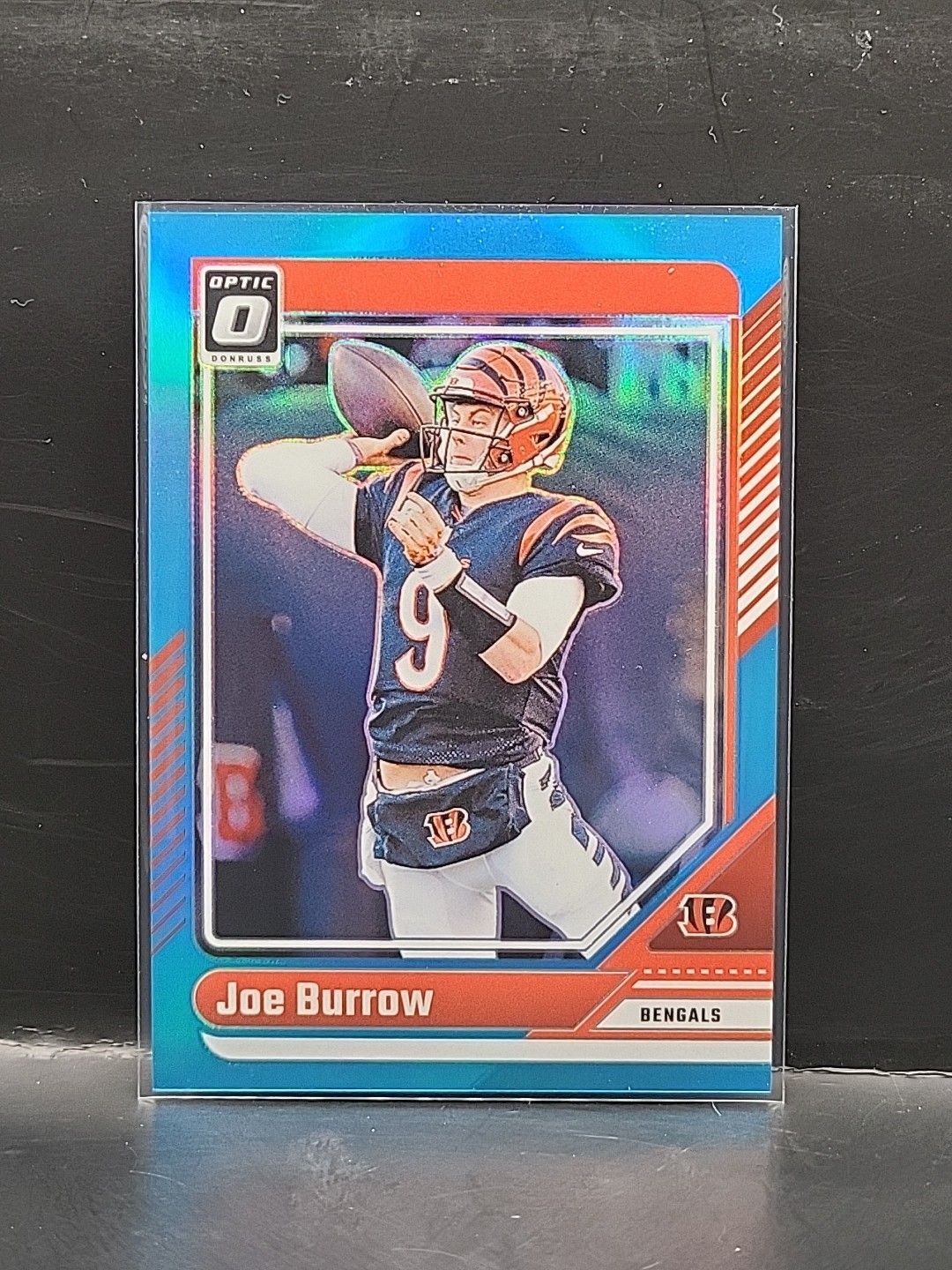 2024 Panini Donruss Optic #38 Joe Burrow Aqua Prizm #d/299 Bengals