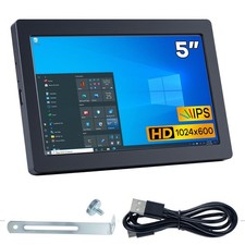 5 Inches USB Mini Monitor 1024x600 IPS LCD Screen Secondary Screen Display fo...
