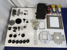 Vintage Darkroom Enlarger Parts Lot - Simmon Omega Carriers, Linemaster Switch