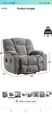 Canmov Bariatric Lift Chair Power Recliner with Massage And Heat 450 Lbs Max
