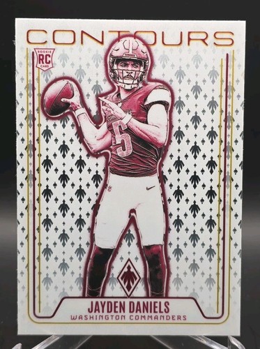 Jayden Daniels #CON-JDS 2024 Panini Phoenix Contours card
