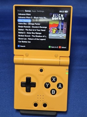 Miyoo Mini Flip | Yellow | 64GB MicroSD Card | AlliumOS | Ready To Play!