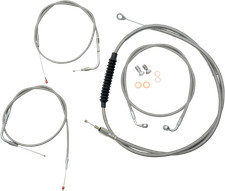 LA Choppers Stainless Steel Cable & Brake Line Kit LA-8100KT-00 Made in USA