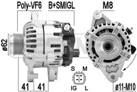 Messmer Lichtmaschine Generator 90A 14V FüR Toyota Yaris 1.4 D-4D 210896A