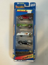 HOT WHEELS MOTORIN MUSIC GIFT PACK 5 CAR SET '67 CAMARO, '59 CADDY #25372 (MPL34