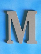 Decorative WOODEN LETTER "M" - 5" in height. New condition 