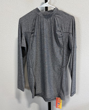 NWT O'Neill Mens Grey Ultraviolet Sun Protection Long Sleeve Shirt Grey Size XL