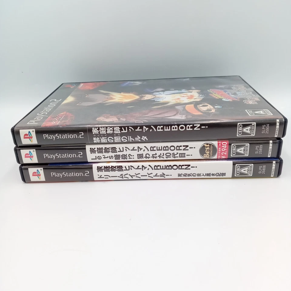 Katekyoo Hitman Reborn! Set of 3 PlayStation 2 PS2 Japanese CIB Complete - Image 3 of 4