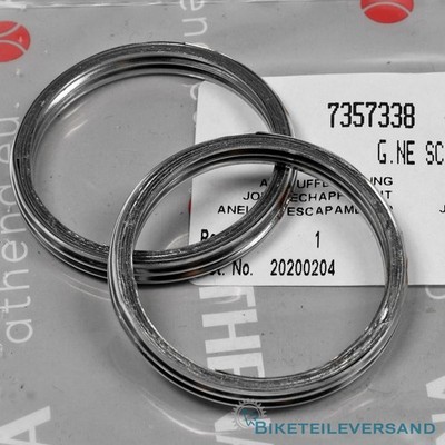 2X Krümmerdichtung Auspuffdichtung für Suzuki GSX 400 L E S GT 200 250 E X5 X7