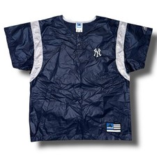 Vintage New York Yankees Windbreaker Men Large 90s Y2K ADIDAS TEAM MLB Pullover