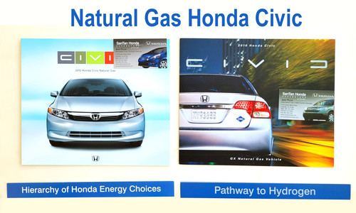 Honda Civic CNG Natural Gas & Hydrogen Brochures 2010 & 2012