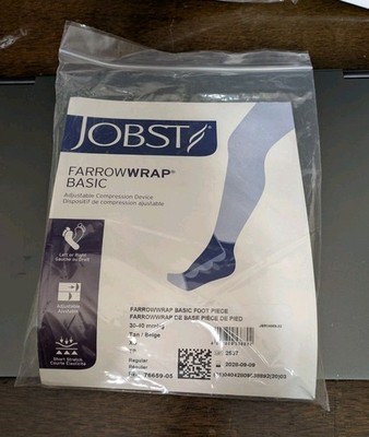 Jobst FarrowWrap Basic 30-40 mmHg Compression Foot-Piece Regular XS Tan NEW