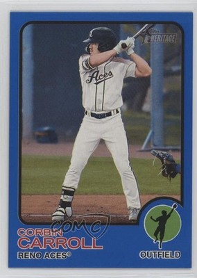 2022 Topps Heritage Minor League Edition Blue Border 32/99 Corbin Carroll 1h0p