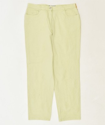 VUNIC Damen Tapered Freizeit Hose IT 42 Medium W32 L28 Grün Klassisch GU02