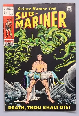 Prince Namor the Sub-Mariner #13 Superhelden Comic Heft Marvel englisch 1968 - Bild 1 von 4