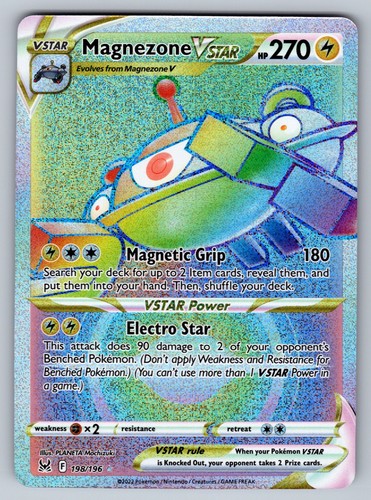 Magnezone VSTAR (Secret) Holo Secret Rare SWSH11: Lost Origin 198/196 NM