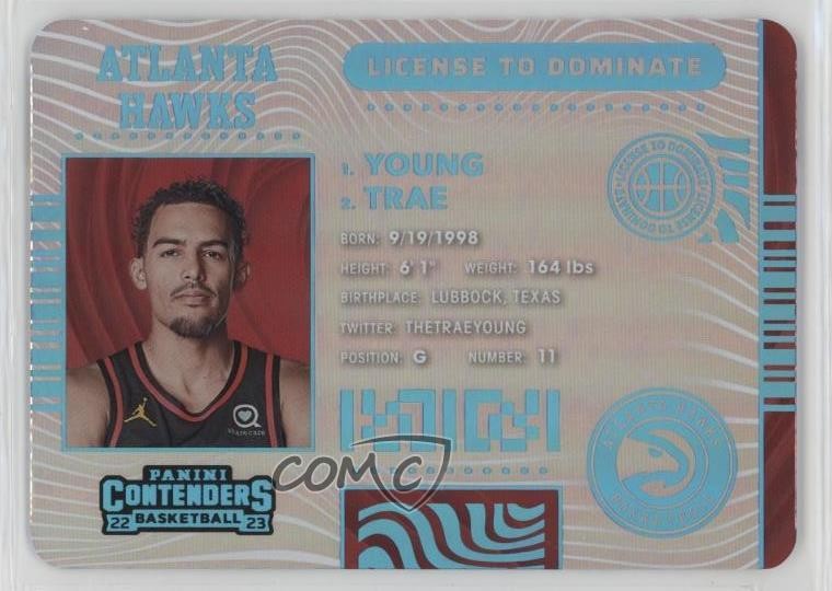 2022-23 Panini Contenders License to Dominate Trae Young #1 0rz7