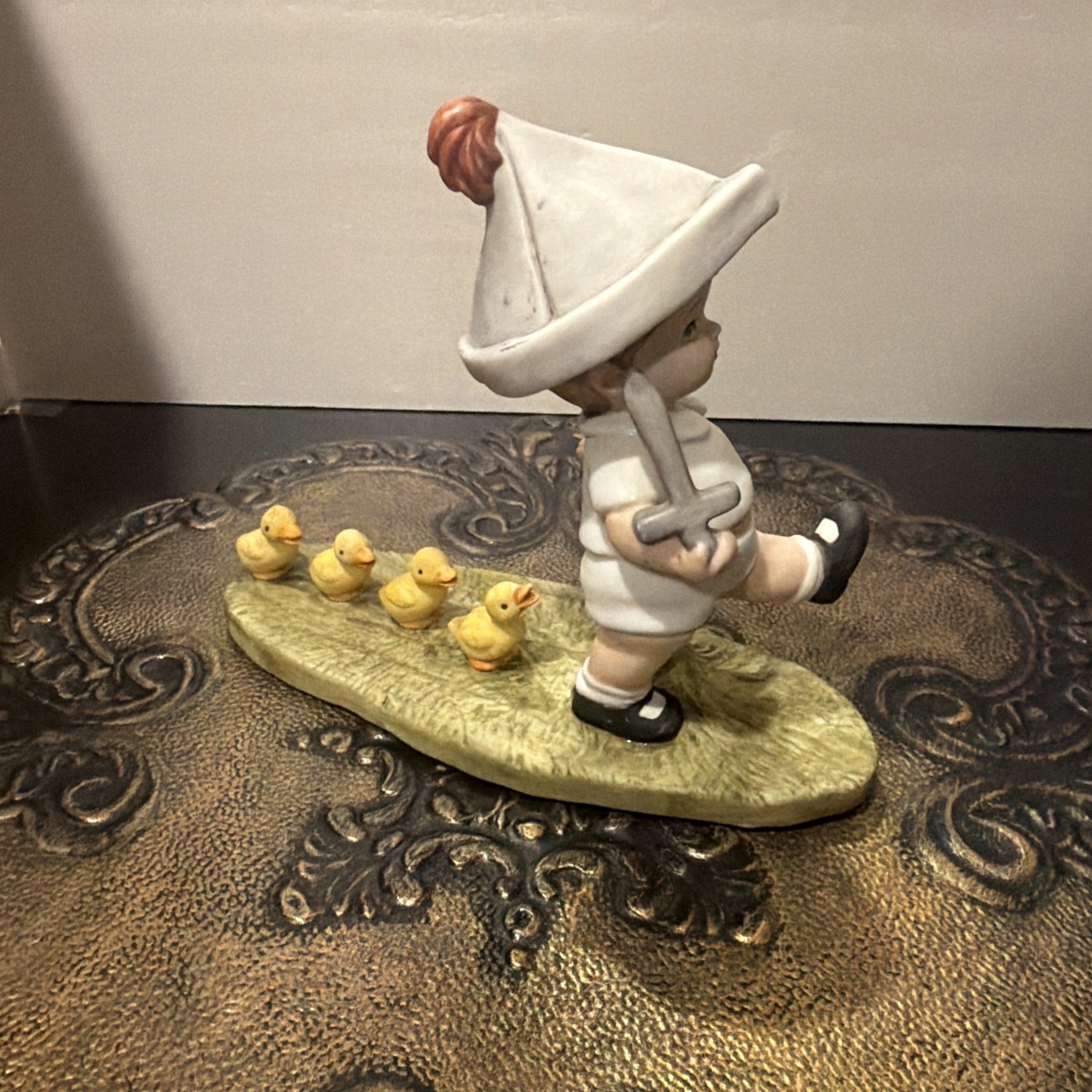 Antique 1921 Porcelain Figure The Boys Are Marching. Rare Taiwan The Hearst Corp