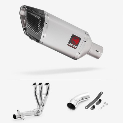 Motorrad Lextek Edelstahl matt SP5 200mm Komplettanlage (EXKT7492) TRIUMPH