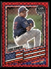 2026 Panini USA Stars & Stripes Prizm Luke Armijo #162 Red Power 120/149