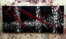 Tanner Paul - Acrylic Paintings Titled "Kratos Bleeds" (God of War)