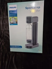 Philips GoZero Sparkling Water Maker ADD4901 w/ 1L BPA-Free Reusable Bottle