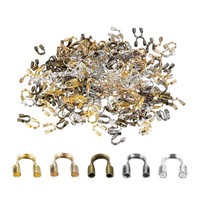 300 StüCk Drahtschutz Fadenschutzschlaufe, 0,6Mm Loch U-Form Kabelschutz #2