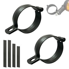 Motorcycle Turn Signal Bracket 52-60mm Adjustable Fit 2PCS, 2.05-2.36 in Black