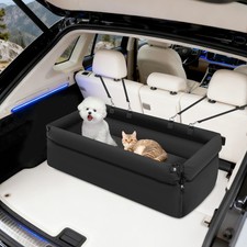 Anti-slip Portable Car Seat For Small Dogs Folded Pet Carseat w/ 2 Slings