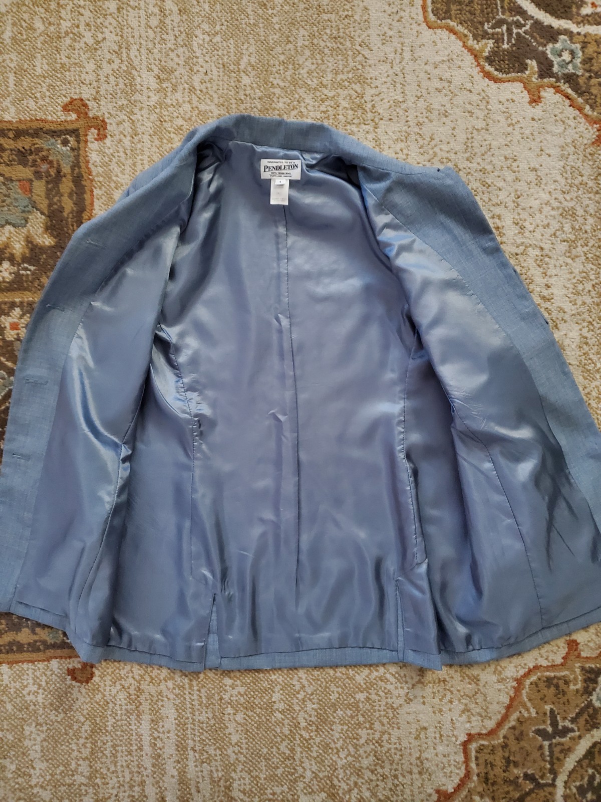 PENDLETON Virgin Wool Blazer Jacket Versatile Vtg… - image 18