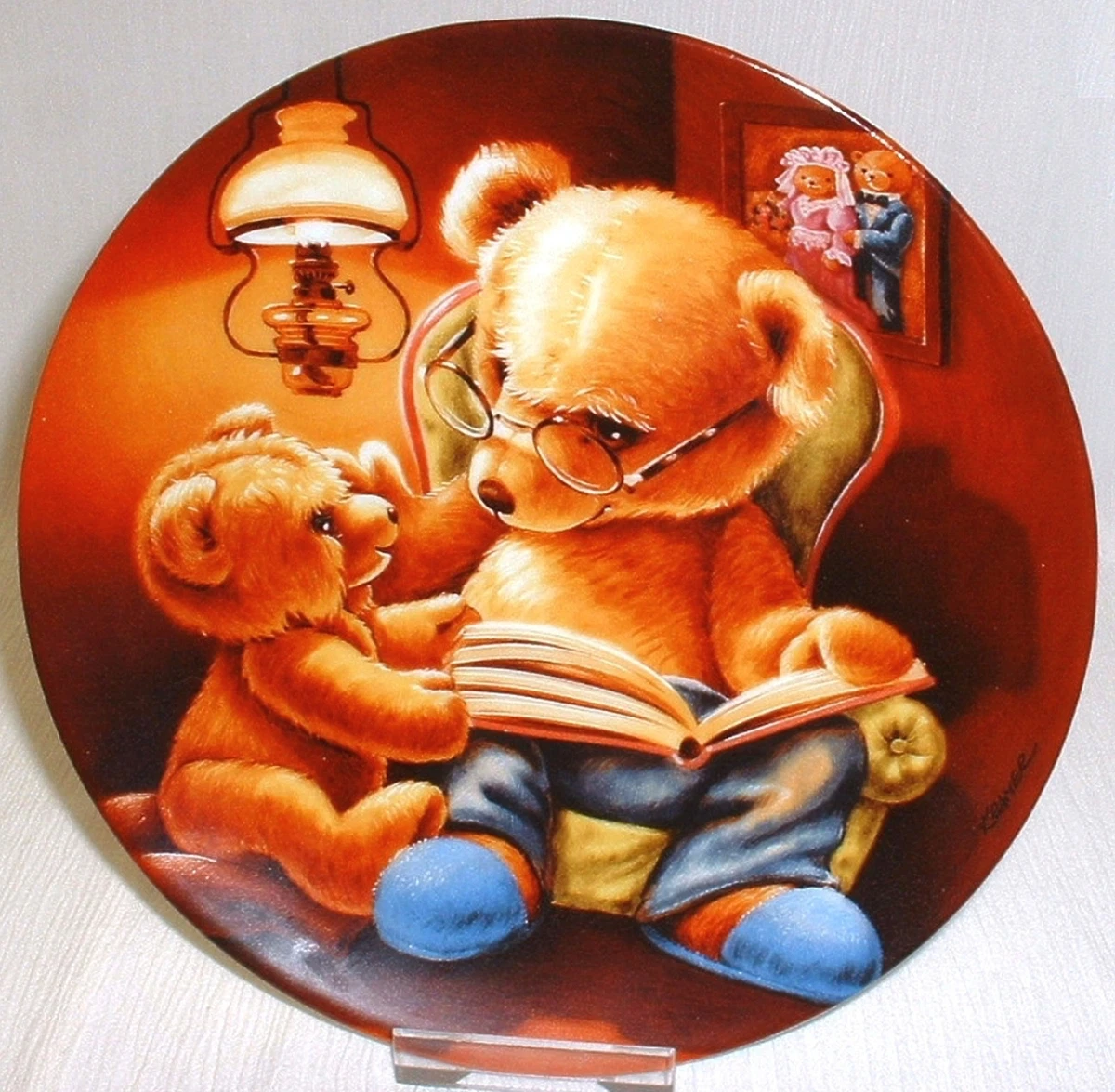 Teddy und seine Freunde 1. Bradex Sammelteller = Großvaters GUTENACHTGESCHICHTE