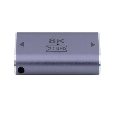 HDMI 2.1 Female to HDMI Female UHD Extension Gold Converter Adapter Support 8K