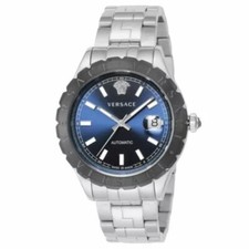 Versace Helenium VEZI00219 Blue Dial Automatic Men's Watch New + Box & Paper's