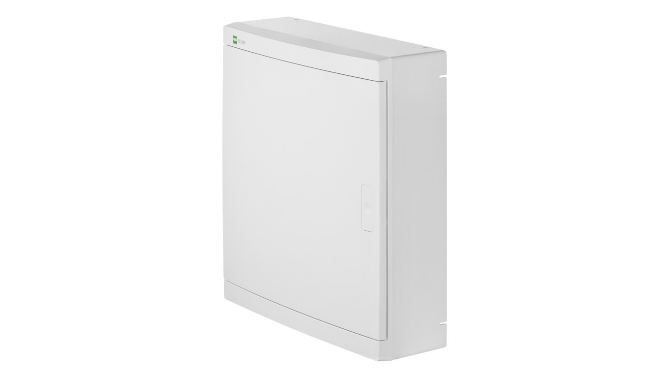 Surface-mounted modular multimedia distribution board ELEGANT 2x12 white  /T2UK
