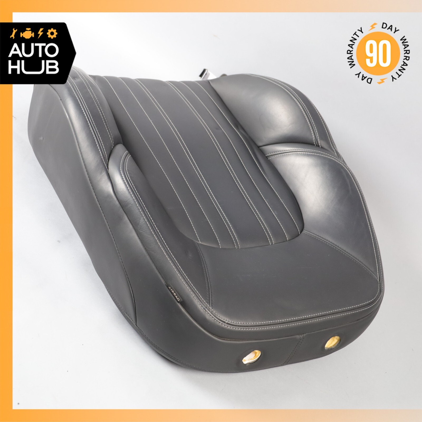 14-17 Maserati Ghibli M157 Front Left Top Upper Seat Cushion Black OEM 75k