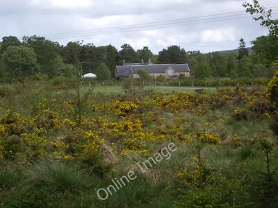 Foto 12x8 Boddomend Bauernhof Aboyne mit Freileitungen im Vordergrund. c2010