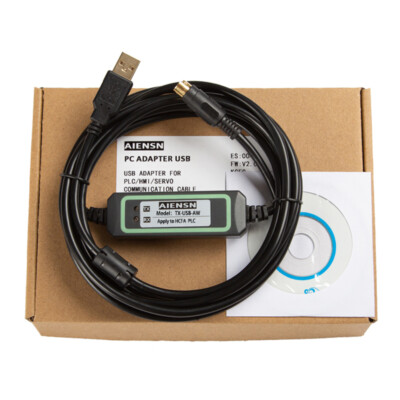 1pcs TX-USB-AW for HCFA LX1N/LS/HCA8 PLC Programming Cable Data